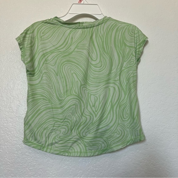 Girls Ideology Short sleeve top t-shirt Green SZ M - Picture 2 of 8